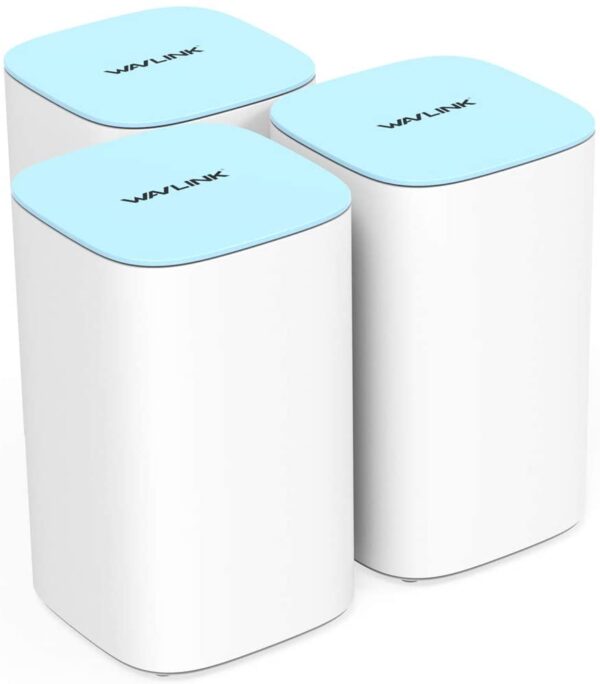 WAVLINK AC3000 Tri-Band High Power Whole Home WiFi Mesh System MU-MIMO Parental Controls with Touchlink 3-Pack