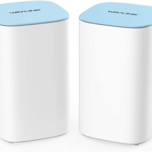 WAVLINK Tri-Band Whole Home Mesh WiFi System with 3000Mbps Seamless Roaming - Router & Extender Replacement Covers up to 5,000 sq. ft, 2-Pack Includes 1 Router & 1 Satellite